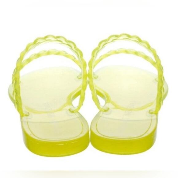 NEW Stuart Weitzman Women's Braida Sawyer Jelly Sandal Neon Green Size 8 - Picture 3 of 9